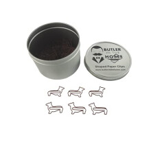 Butler in the Home - Confezione da 100 graffette a forma di cane Corgi, perfette per collezionisti di graffette o come regalo per l'ufficio - Dis