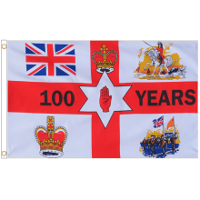 (5' x 3' - 150cm x 90cm) Northern Ireland 100 Years Polyester Flag