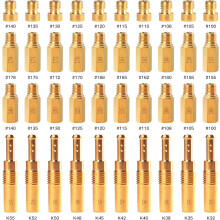 40PCS Carburetor Main Jet Slow Pilot Jet Kit