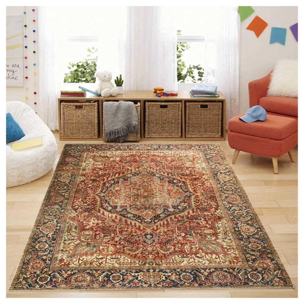 (120 cm x 170 cm (4ft x 5ft 8")- Small Area Rug/Carpet., MAJESTIC- CASHMERE RUG) Large Traditional Rugs Living Room Carpet Door Mat-image-OPC-PCGT5DR-NEW