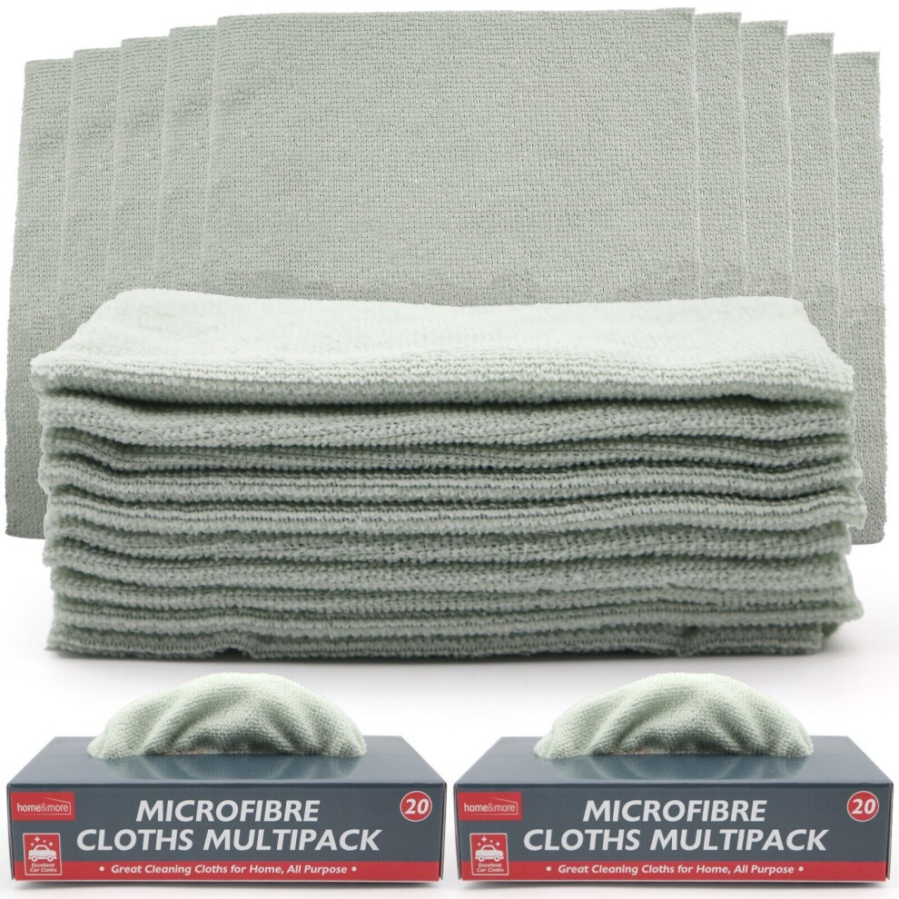 40PK Microfiber Cloths Edgeless Micro Fibre Small Cleaning Car Polishing Towel