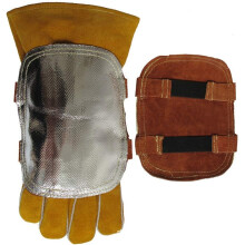 Welding Heat Shield for Hands, Hand Heat Shield Welding Gloves Pad Aluminized Back Heat Insulating Hand Heat Shield for Industrial Boiler