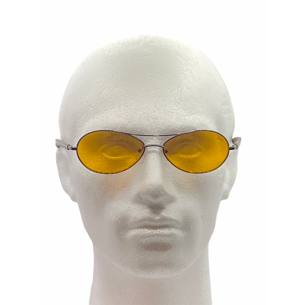 Police Sunglasses Model S2667 Color 568Y 58/15/136 Brown Frame Orange Lense