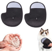 (2PC) Pet Hair Removal Glove,Electrostatic Pet Grooming Gloves for Cats & Dogs, Efficient Cat Gloves for Grooming,Cat Grooming Gloves