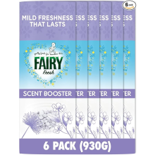 Fairy In-Wash Scent Booster, 6 packs x155 g, Silk Tree Blossom & Jasmine, Mild Freshness That Lasts