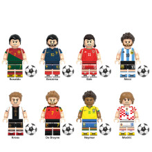 (8PCS World Cup Football Soccer Players - 1) 16PCS World Cup Football Soccer Players Figures Building Blocks Kids Toys Fit Lego