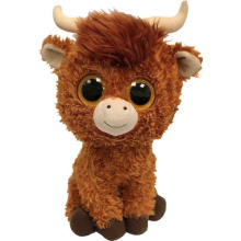 (Medium) TY Angus Scottish Highland Cow Plush Soft Toy - Beanie Boo