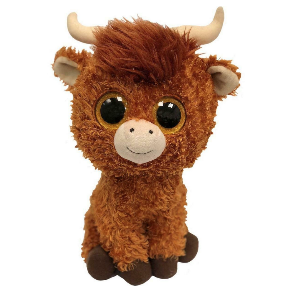 Ty (Medium) Angus Scottish Highland Cow Plush Soft Toy - Beanie Boo