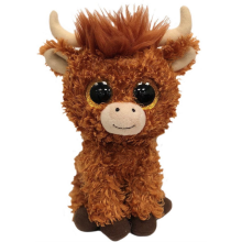 (Regular) TY Angus Scottish Highland Cow Plush Soft Toy - Beanie Boo