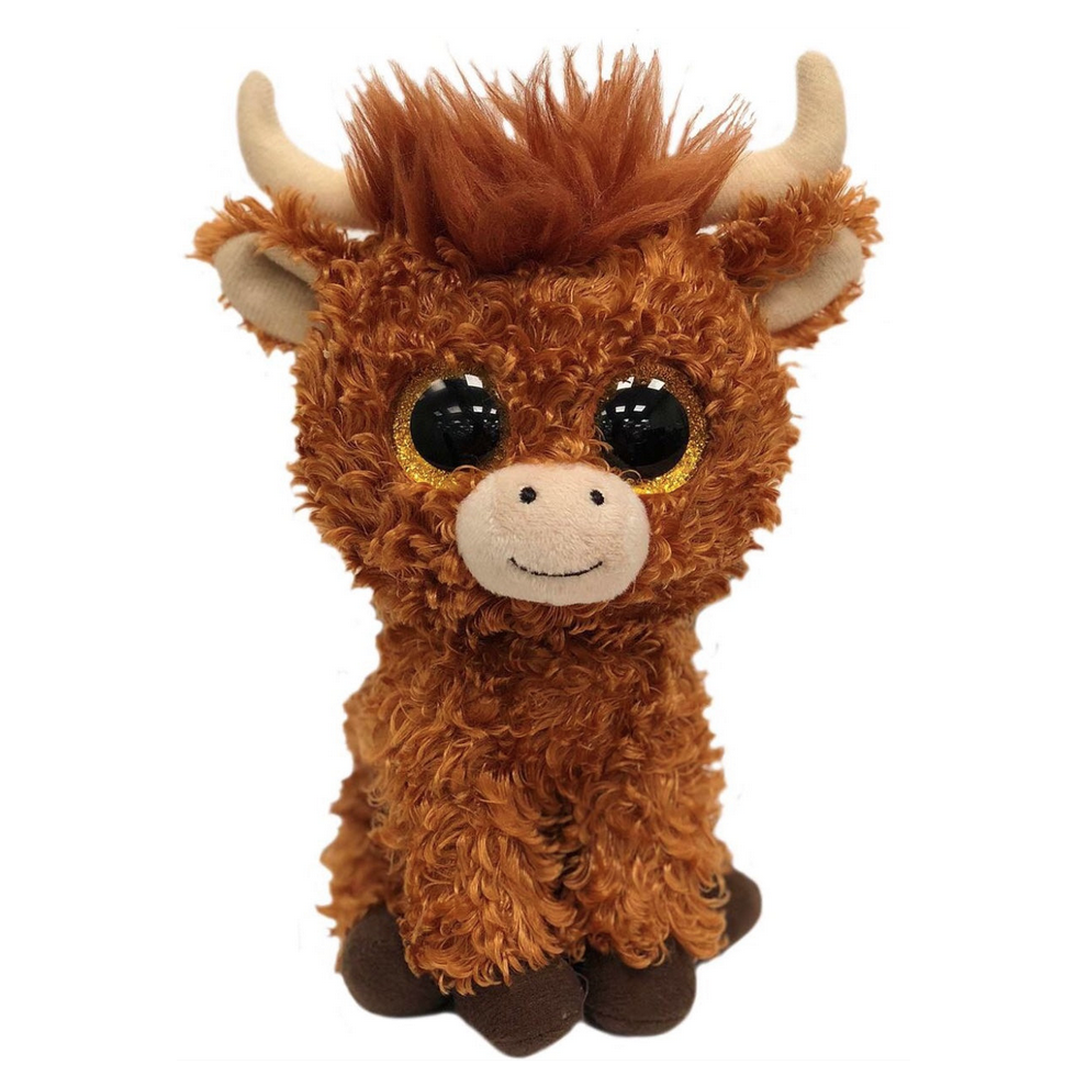 Ty (Regular) Angus Scottish Highland Cow Plush Soft Toy - Beanie Boo