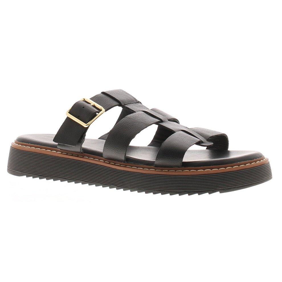 (Black, 4 (Adults')) Hush Puppies Celeste Women's Sandals UK Size
