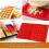 2pcs Form Cake Shape, Waffle Shape Silicone, Cake Shape Ice Cube Bread Shape, 28*18.4*1.5cm 5