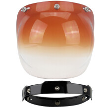 (B9) Pare-brise moto pour casque vintage pour casque style casque jet visière bulle UV 400