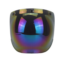 (A7) Pare-brise moto pour casque vintage pour casque style casque jet visière bulle UV 400