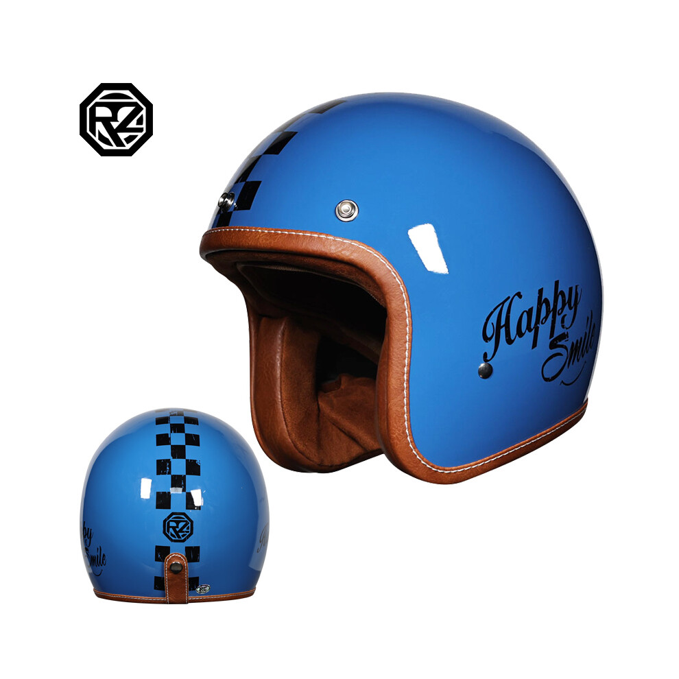 (XL-8)Casque ouvert Moto Casque de moto Vintage Casque de moto Casque Casco 3/4 Casque Moto