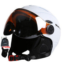 (M(55-58cm)-Blanc)Casque de ski professionnel MOON semi-couvrant intégralement moulé Sports homme femme