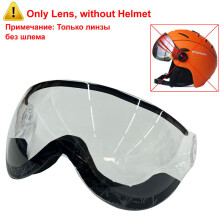 (XL (61-64 cm) - Verre transparent uniquement) Casque de ski professionnel semi-couvrant MOON - Homme