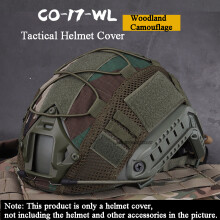 (camouflage forestier) Housse de casque tactique pour casque Fast MH PJ BJ Airsoft Paintball Housse