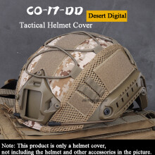 (numérique du désert) Housse de casque tactique pour casque Fast MH PJ BJ Airsoft Paintball Housse de