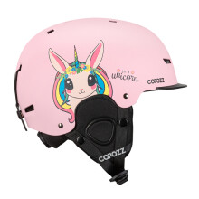 (S-Rainbow horse)Nouveau casque de ski Cartoons Casque de sécurité anti-impact à moitié couvert Cyclisme