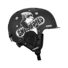 (S-Veneer pingouin)Nouveau casque de ski Cartoons Casque de sécurité anti-impact à moitié couvert Cyclisme