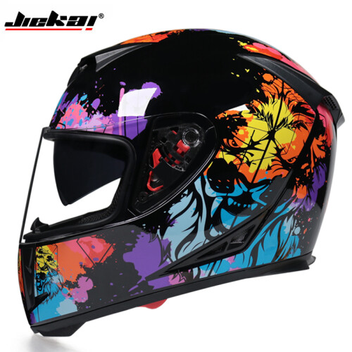 Casque Moto Enfant Intégral Léger Avec Pare-Soleil - Pour 3-12 Ans, Garçons Et Filles, Rose/Bleu/Blanc