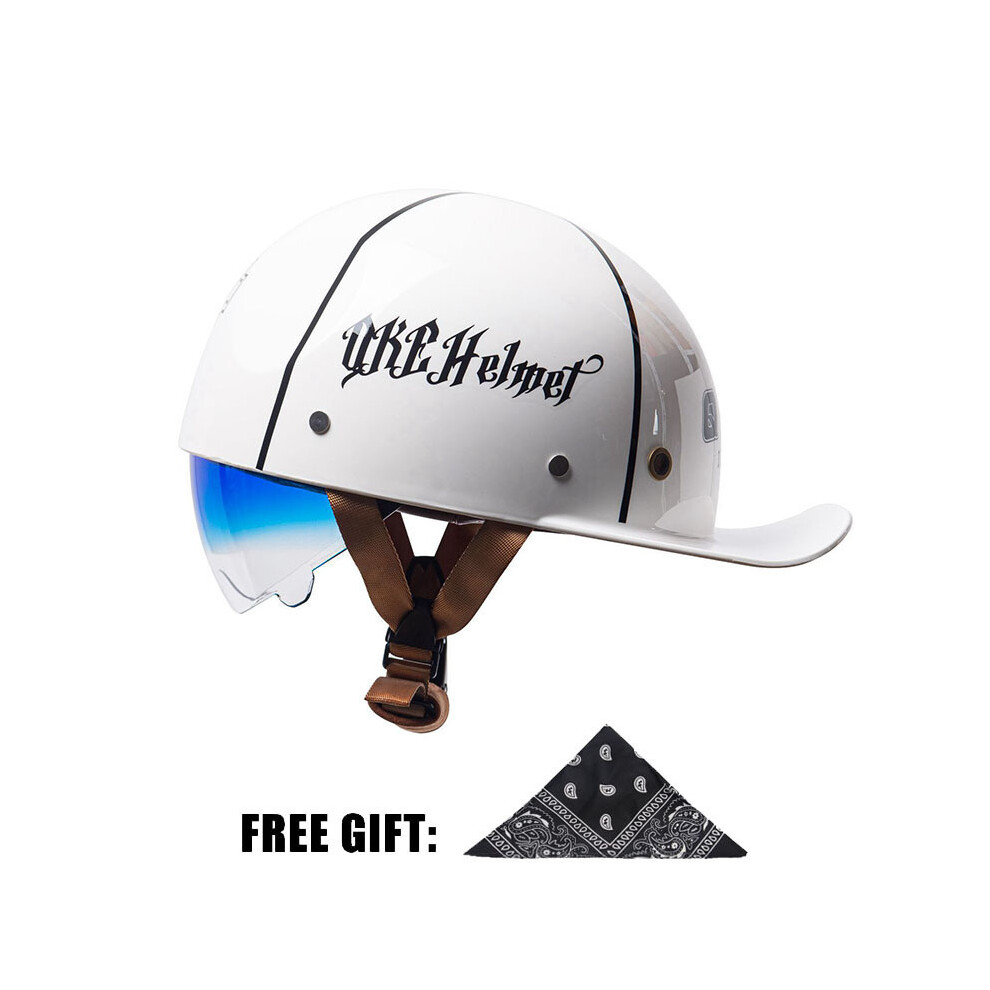 (XXL-4)2023 Adulte Ouvert Visage Été Rétro Moto Vintage Demi-Casque Casquette De Baseball Casques Enfants