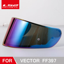 (Arc-en-ciel) Visière de casque de moto LS2 FF397 FF801 transparente fumée foncée multicolore argent