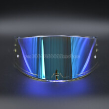 (Revo Blue) Visière de casque de moto LS2 FF397 FF801 transparente fumée foncée multicolore argent Shield