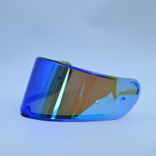 (Revo bleu foncé) Visière de casque de moto LS2 FF397 FF801 transparente fumée foncée multicolore argent