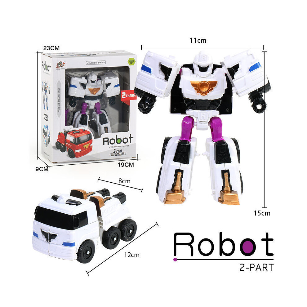 (Avec boîte-R blanc) Figurine d'action Corée Dessin animé Tobot Transformation Robot Jouets Populaire
