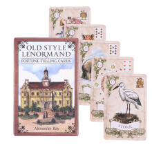 (B) 78 cartes de tarot égyptiennes, cartes oracle pour divination, destin, estampage de tarot, planche