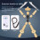 (2 armes) 2/8 armes Bamboo Man Hero Two Player Battle Fun Interactive Thread Puppet Games PK Competition 3