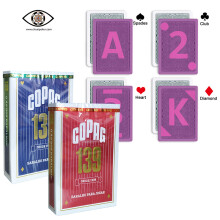 (1 jeu bleu) Cartes à jouer marquées pour pont UV infrarouge Taille Anti-triche Poker Copag 139 Magic