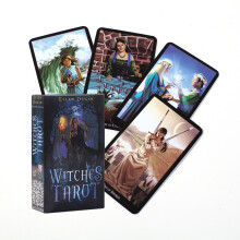 (78PCS TT02) Le guide du jeu de tarot de la sorcière moderne Jeu de cartes Table de cartes Destin magique