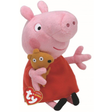 (Peppa Pig Reg) TY Peppa Pig Characters Plush Soft Toy - Beanie Babies