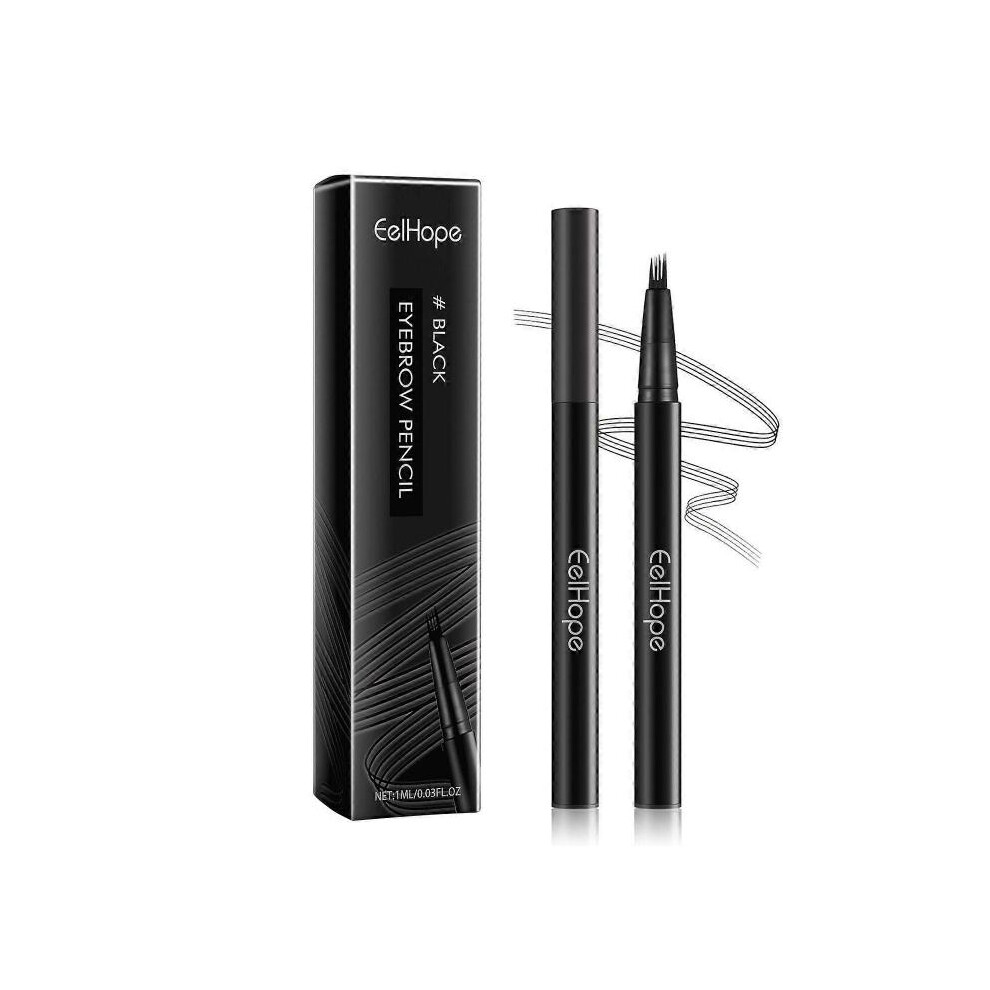 Black ( 1Ml) Eelhope Four-Claw Eyebrow Pencil Eyebrow Modification Brow Style Not Smudge Eyebrow Pencil