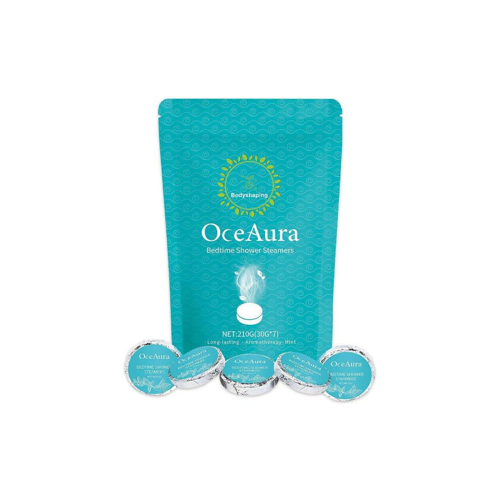 Light Oceaura Mint Shower Aromatherapy Tablets Gentle Cleansing Firming Skin Comfortable Night Sleep Bath