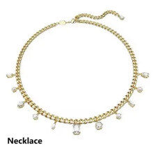 (5663338) Fashion New Imber Set Necklace Earrings Exquisite Women's Wedding Swar Romantic Jewelry Gifts