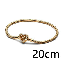 (04) 2025 New Rose Gold Plated Heart Diamond Snake Bone Chain Senior Texture Ladies High Quality Newest Bracelet Gift
