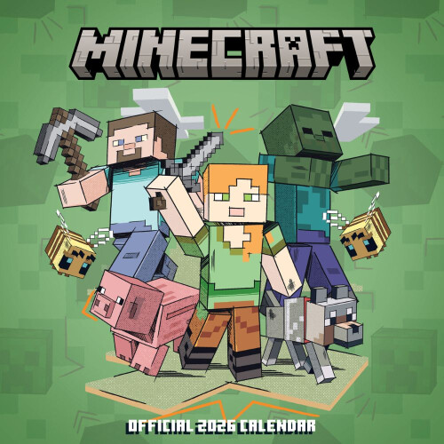 MINECRAFT 2026 SQUARE CALENDAR on OnBuy