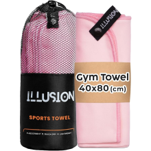 illusion Microfibre Gym Towel 40x80cm | Quick Dry & Lightweight for Sports