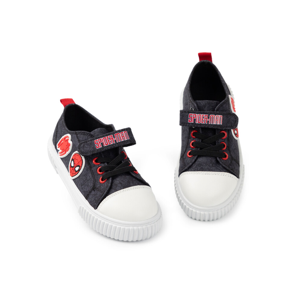 (8 UK Child) Marvel Velcro Trainers (Boys Blue)