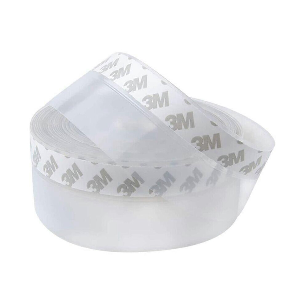 2Pcs Self Adhesive Door Bottom, 5M X 4.5Cm Self Adhesive Silicone Sealing Strip For Door And Window (Clear) 5004229993353