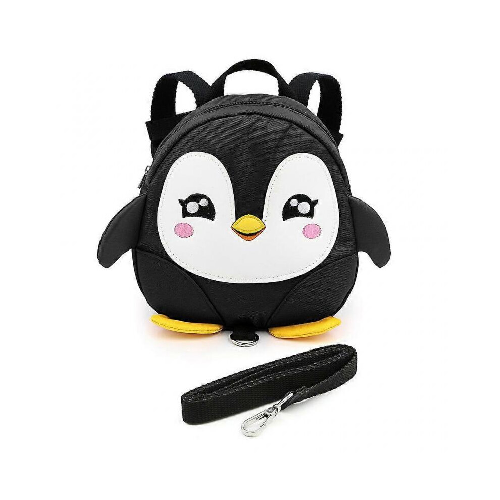 Safety Backpack Little Kid Anti-lost Bag Cute Penguin toddler bookbag Mini Backpacks with Safety Leash for 1-3 Years Old