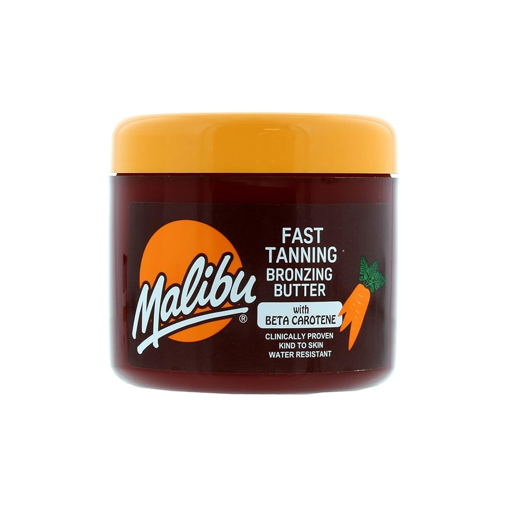 Malibu Sun Bronzing Fast Tanning Body Butter with Beta Carotene,300ml