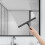 Multifunctional Shower Scraper for Shower Doors, Bathrooms, Windows and Auto Glass - Black 2