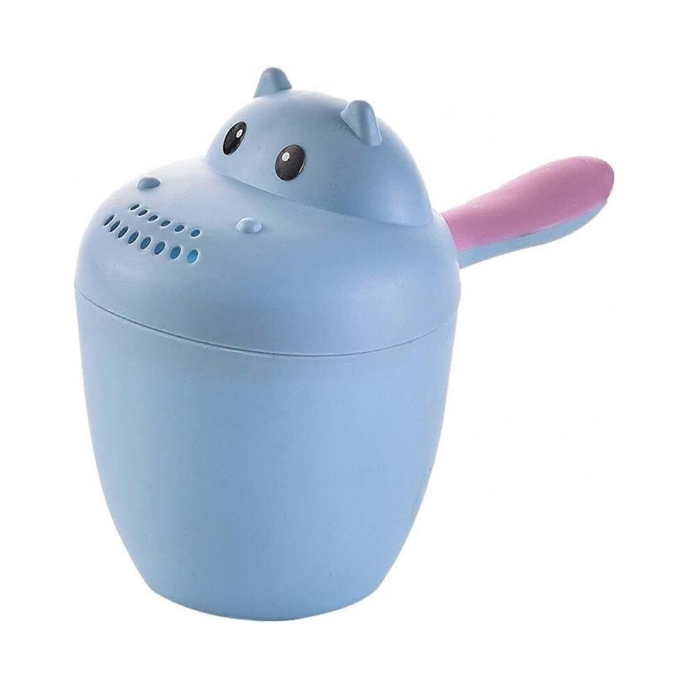Baby shampoo cup with cascade rinse, bath cup and multifunctional spoon.