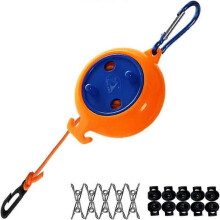 Portable Retractable Clothesline for Outdoor/Indoor, Travel, Camping, Backyard, Hotel, Adjustable Clothesline