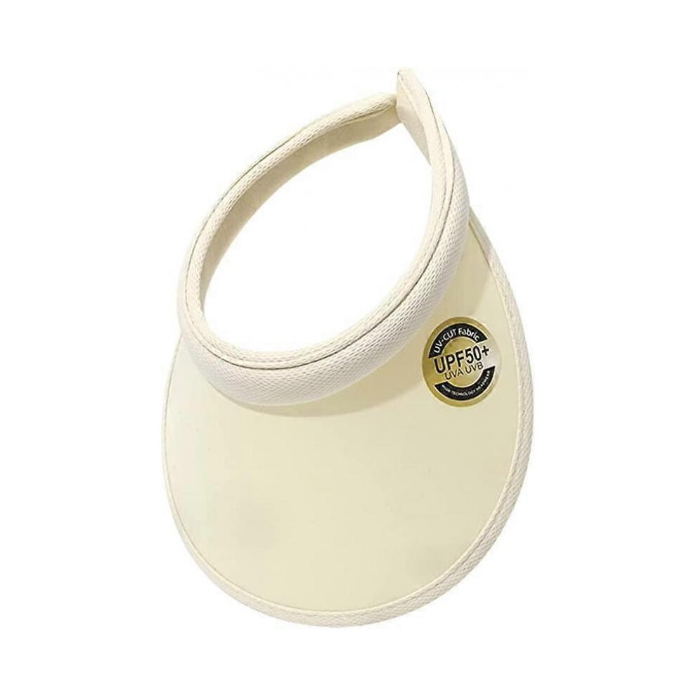 Women's Sun Visor Hat | Wide Brim Sun Visor Hat Adjustable Golf Sun Cap Wide Brim Summer UV Protection